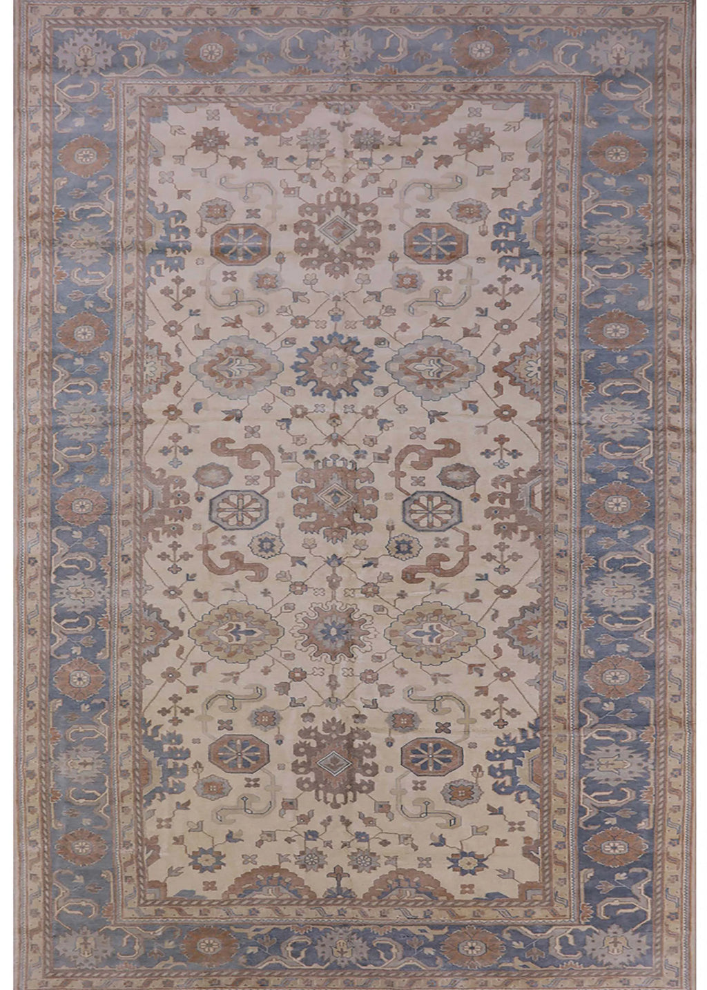 Khaki Rose Pink Oriental Area Rugs, 2' x 4' Y6784