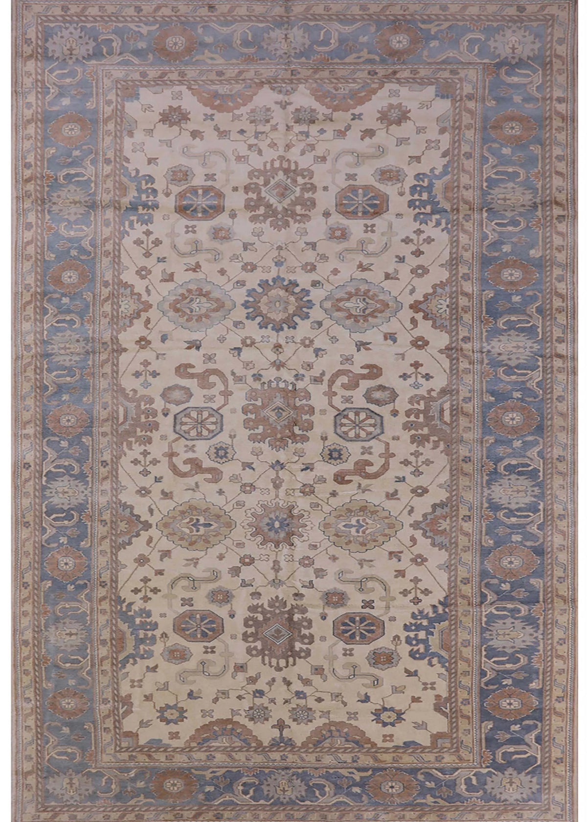 Khaki Rose Pink Oriental Area Rugs, 2' x 4' Y6784