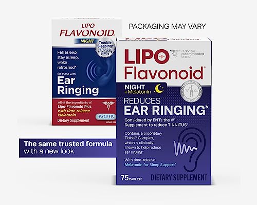 Lipo Flavonoid Plus Tinnitus Relief with Melatonin, 75 Caplets L12651