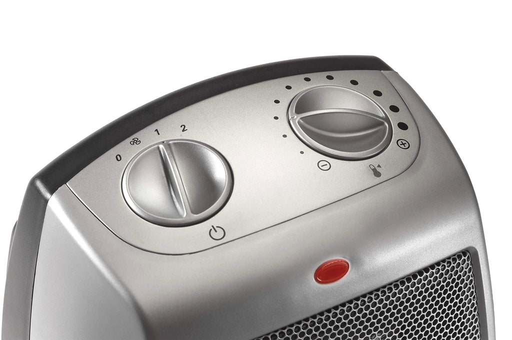 Ceramic Adjustable Thermostat Space Heater, Silver H45150