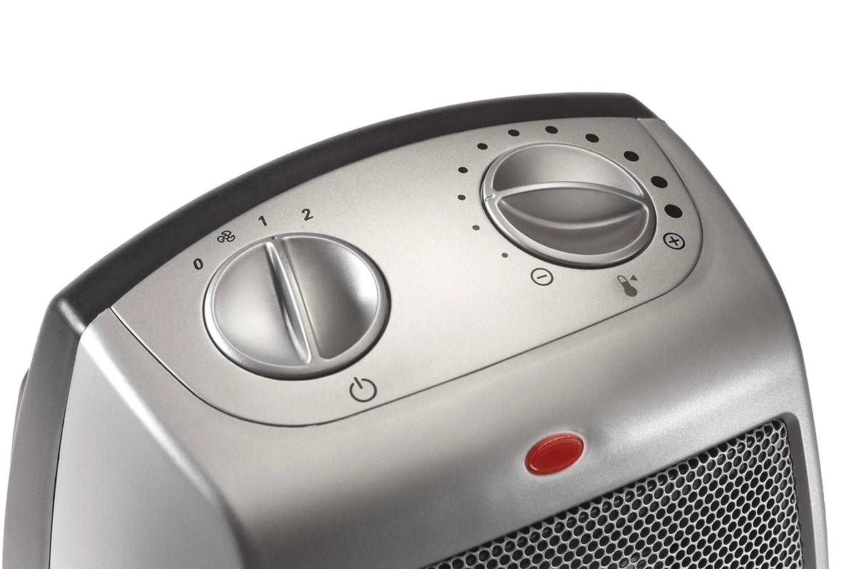 Ceramic Adjustable Thermostat Space Heater, Silver H45150