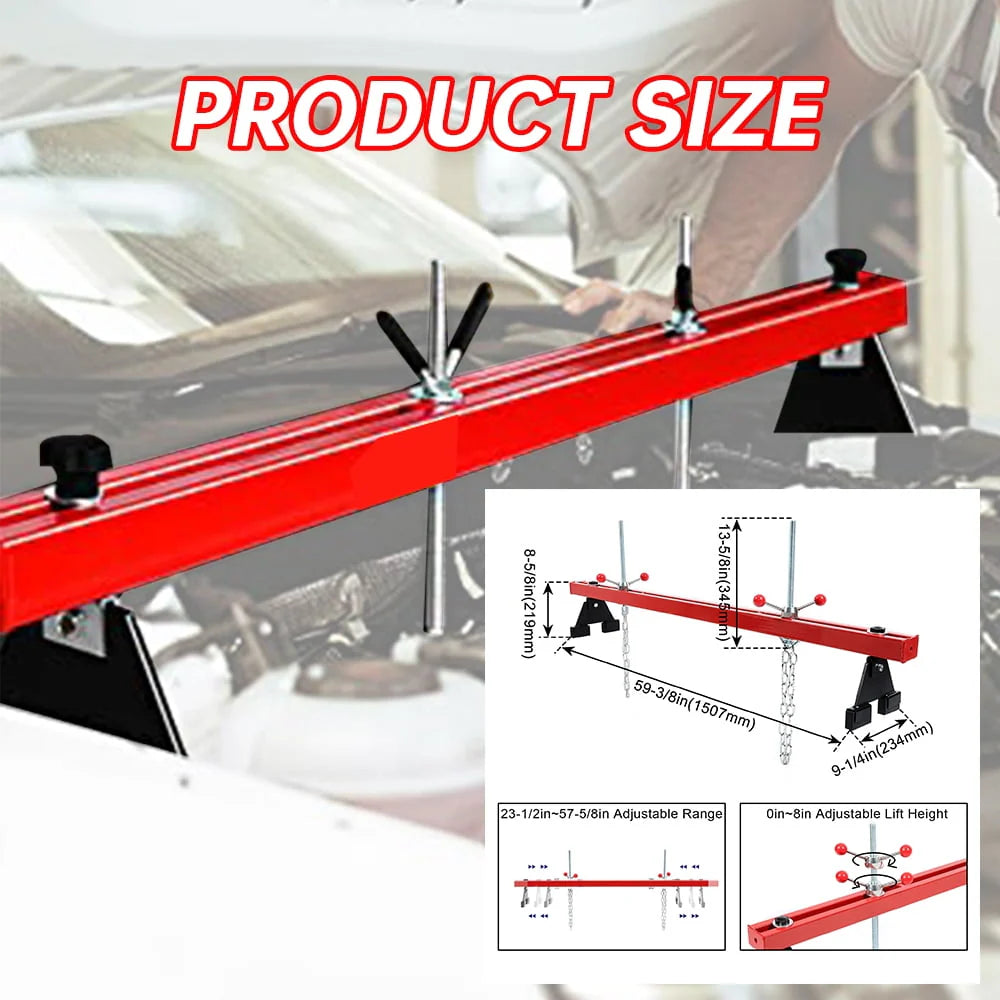 1100 Lbs Engine Support Bar with Dual Hooks B960