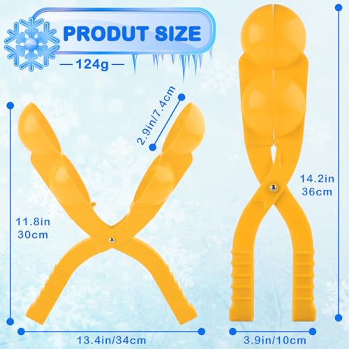 4 Pack Large Snowball Maker Tool with Handle G108