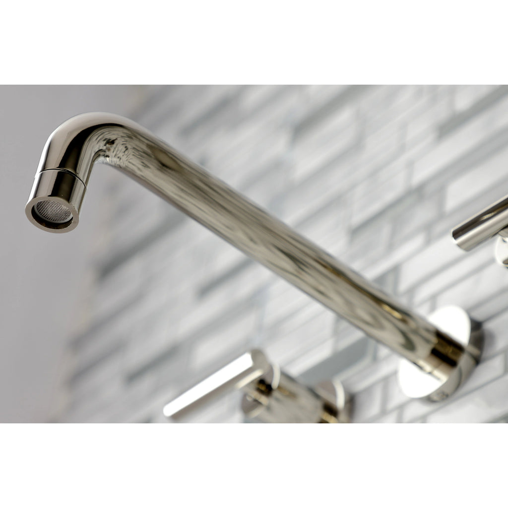2-Handle Wall Mount Roman Tub Faucet Brushed Brass K178