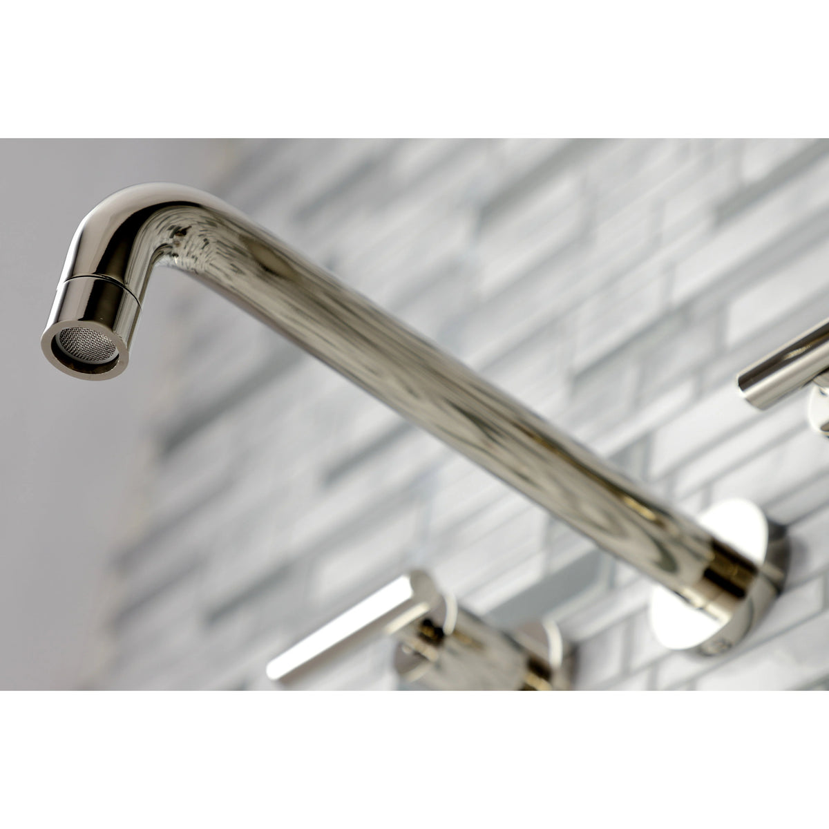 2-Handle Wall Mount Roman Tub Faucet Brushed Brass K178