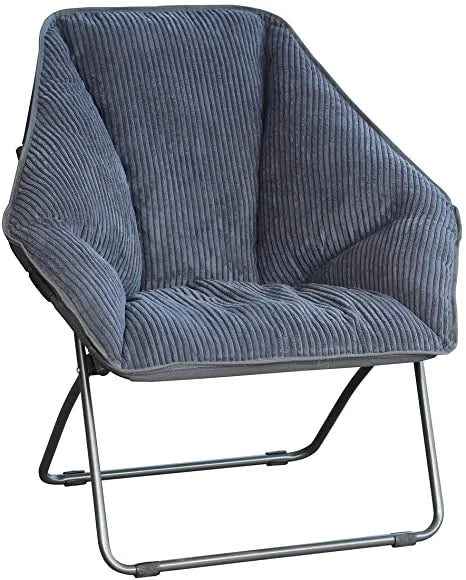 Gray Hexagon Folding Dish Chair C368