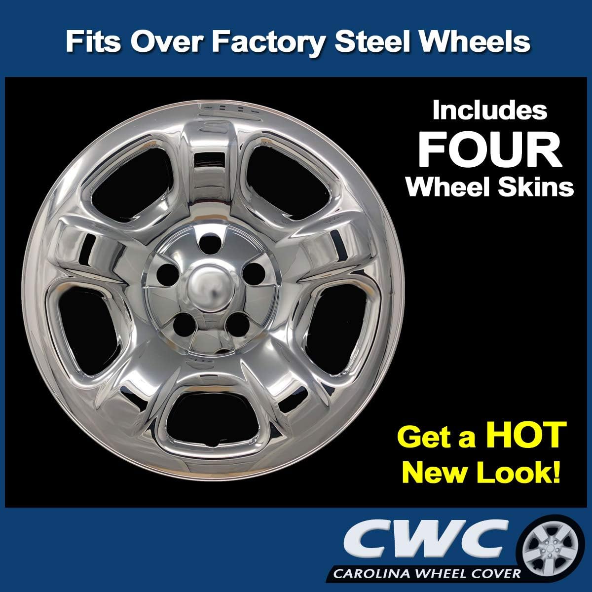 Chrome Wheel Skins Pack of 2 N22813