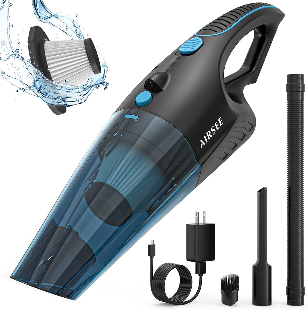 Handheld Vacuum Cordless, 14 KPA Rechargeable Vacuum with 2-Speed Suction Wet & Dry Use Y9494