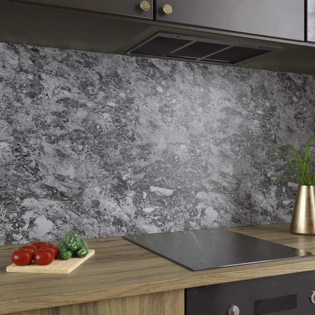 Charcoal Grey Marble Contact Paper Self Adhesive Waterproof Vinyl Wallpaper I440