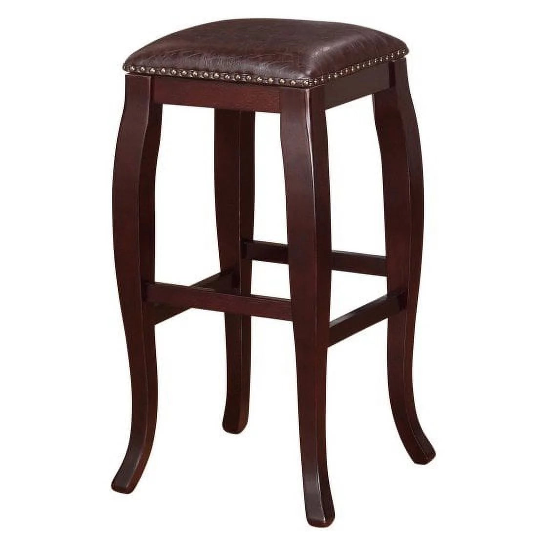 Backless Wood Bar Stool, 30" Seat Height E51837