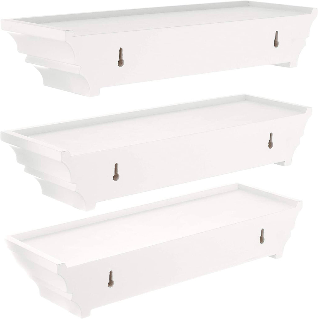 White 16x22 Wall Shelf Set 3 Q9055