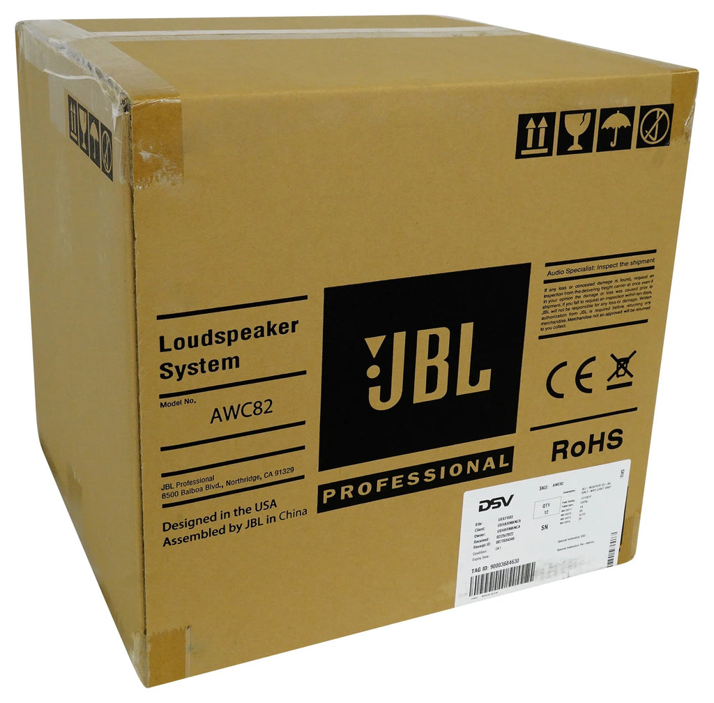 8" White Indoor/Outdoor Surface Mount Speakers L6441