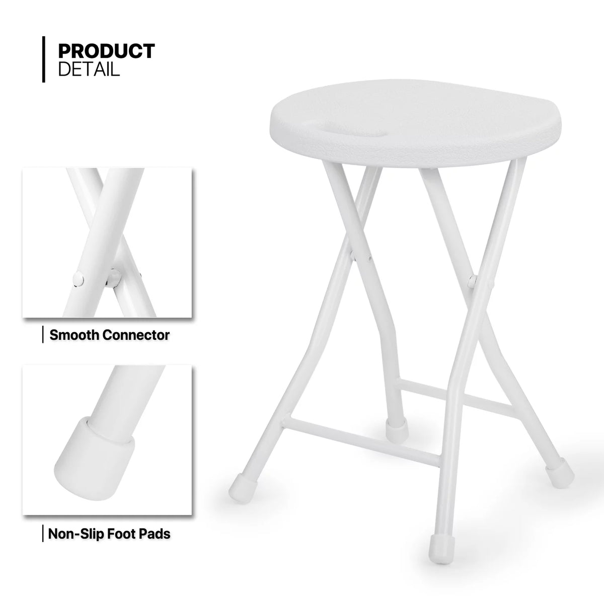 7 Pieces 4 FT Folding Round Table and Chair Set X2731