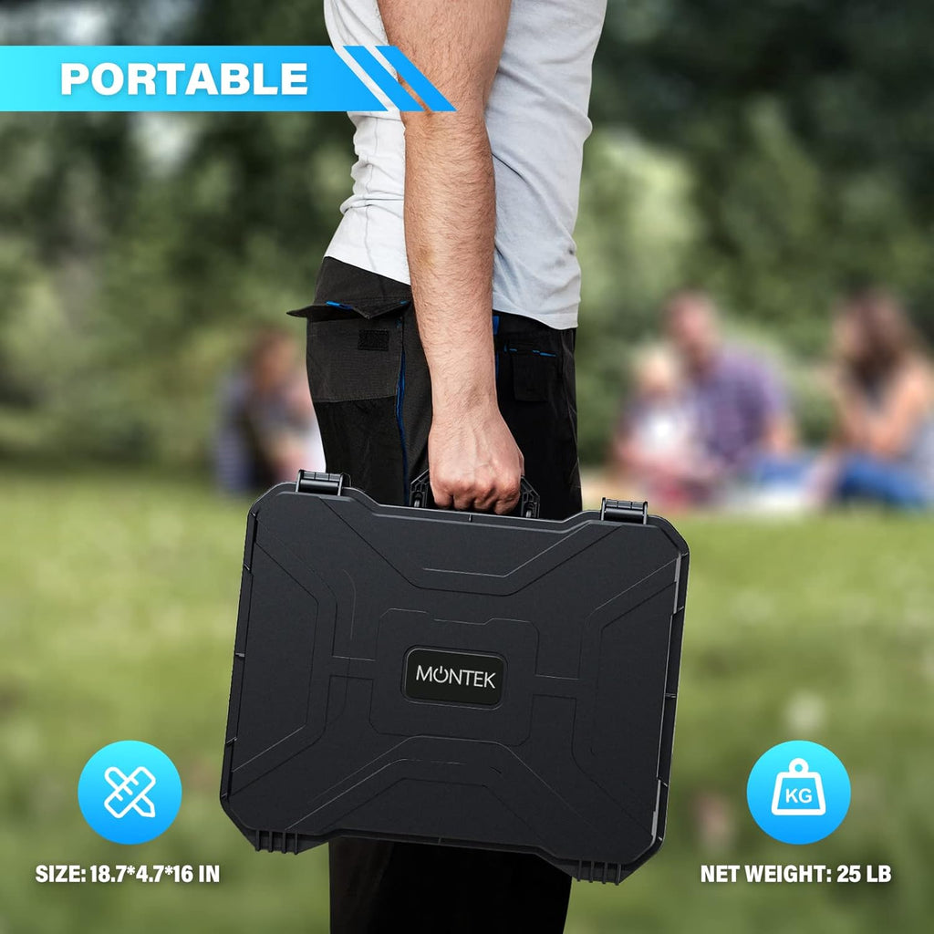 Portable Power Station 1000W 1010Wh with 80W Solar Panel K21118