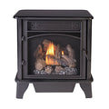 Black Dual Fuel Gas Stove with Remote Control Y9152