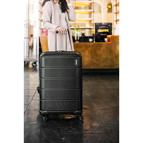 Purple Haze Expandable Hardside Carry-on Luggage with Spinner Wheels H779