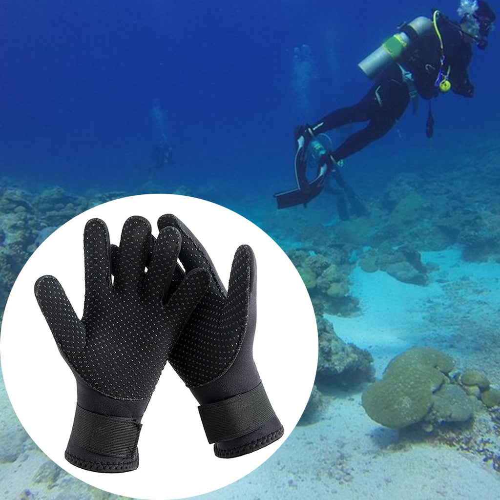 3mm Neoprene Five Finger Wetsuit Gloves N42847