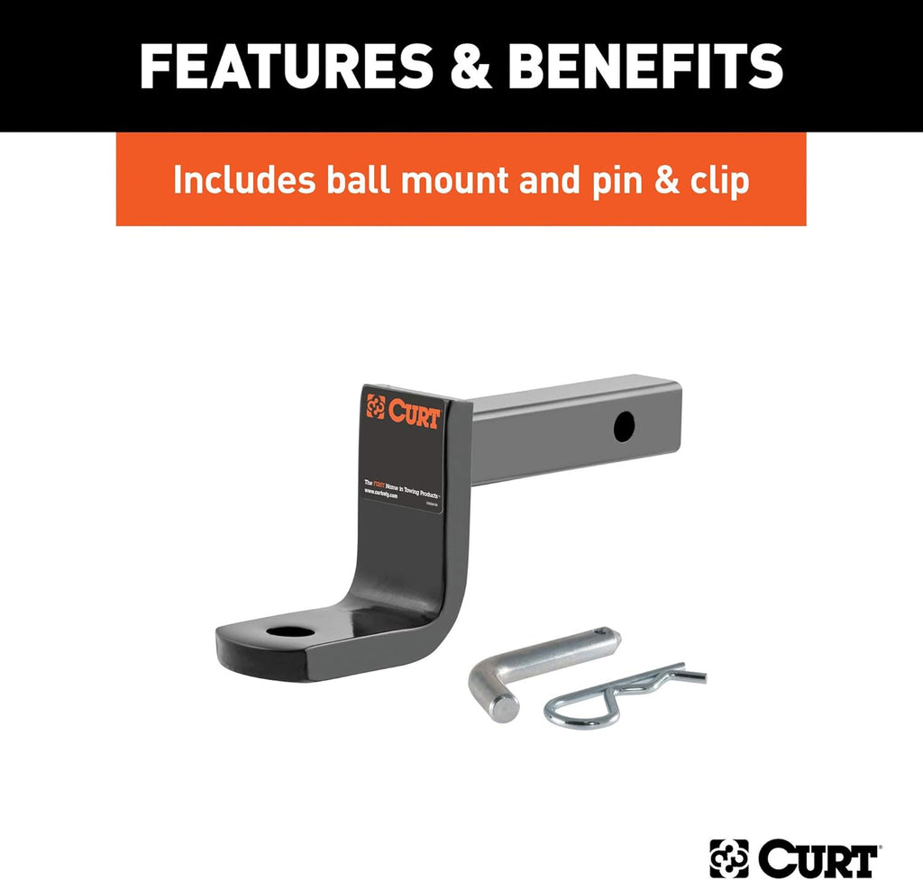 Class 1 Trailer Hitch with Ball Mount, 1-1/4-In Receiver D506