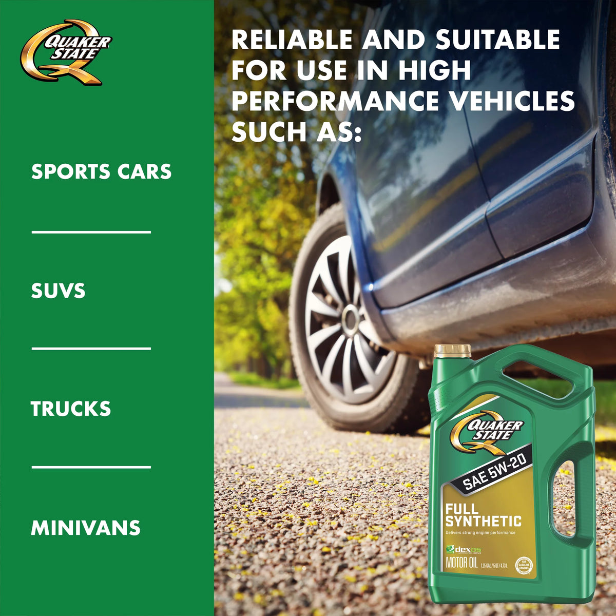 Full Synthetic 5W-20 Motor Oil, 5-Quart P2118