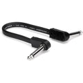 6 in Flat Guitar Patch Cable Right Angle 6-Pack Z474