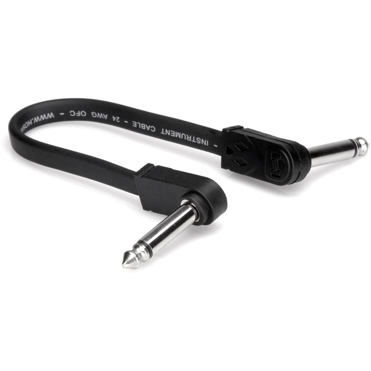 6 in Flat Guitar Patch Cable Right Angle 6-Pack Z474