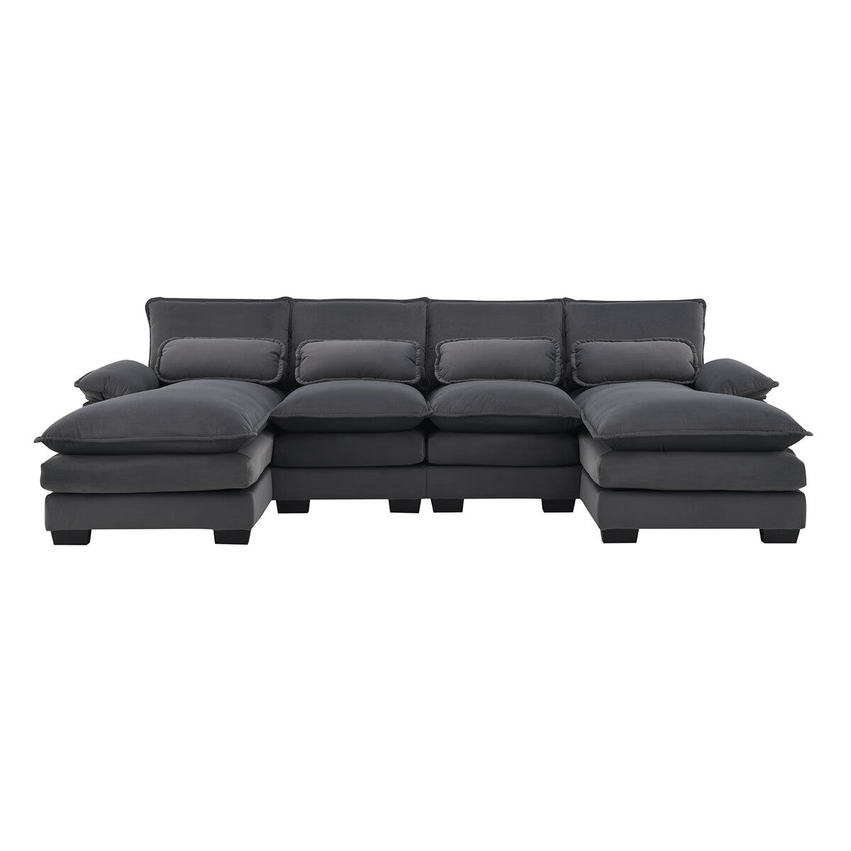 U-shaped Sectional Sofa with Waist Pillows A20914