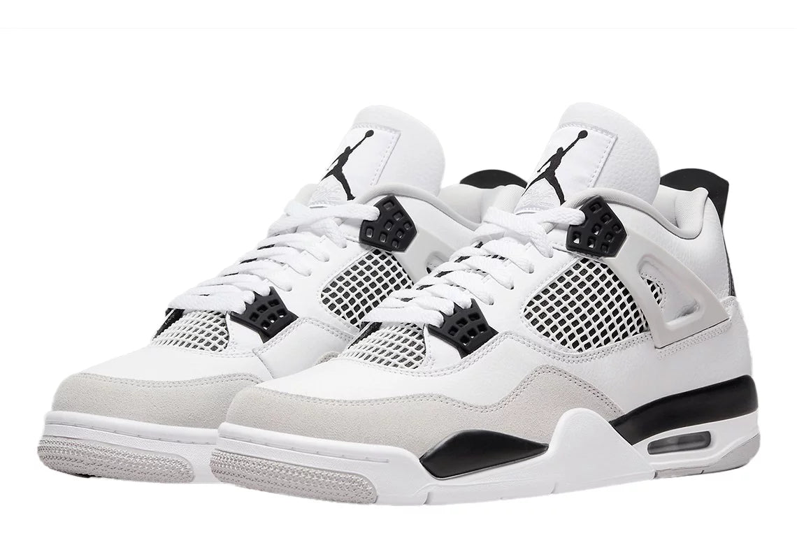 Men's Retro White Black Neutral Grey Sneakers C28081