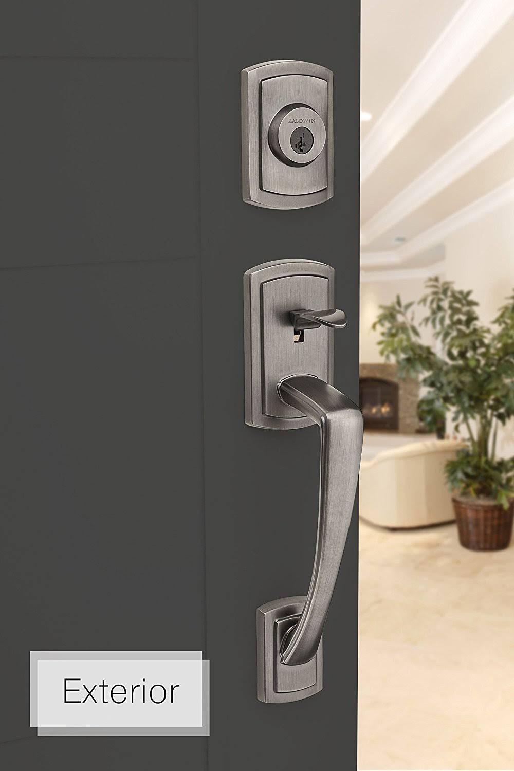 Slate Single Cylinder Handleset with Tobin Lever Q74925