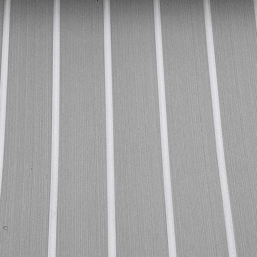 Gray+White Non-Slip Self-Adhesive EVA Foam Boat Decking Sheet O905