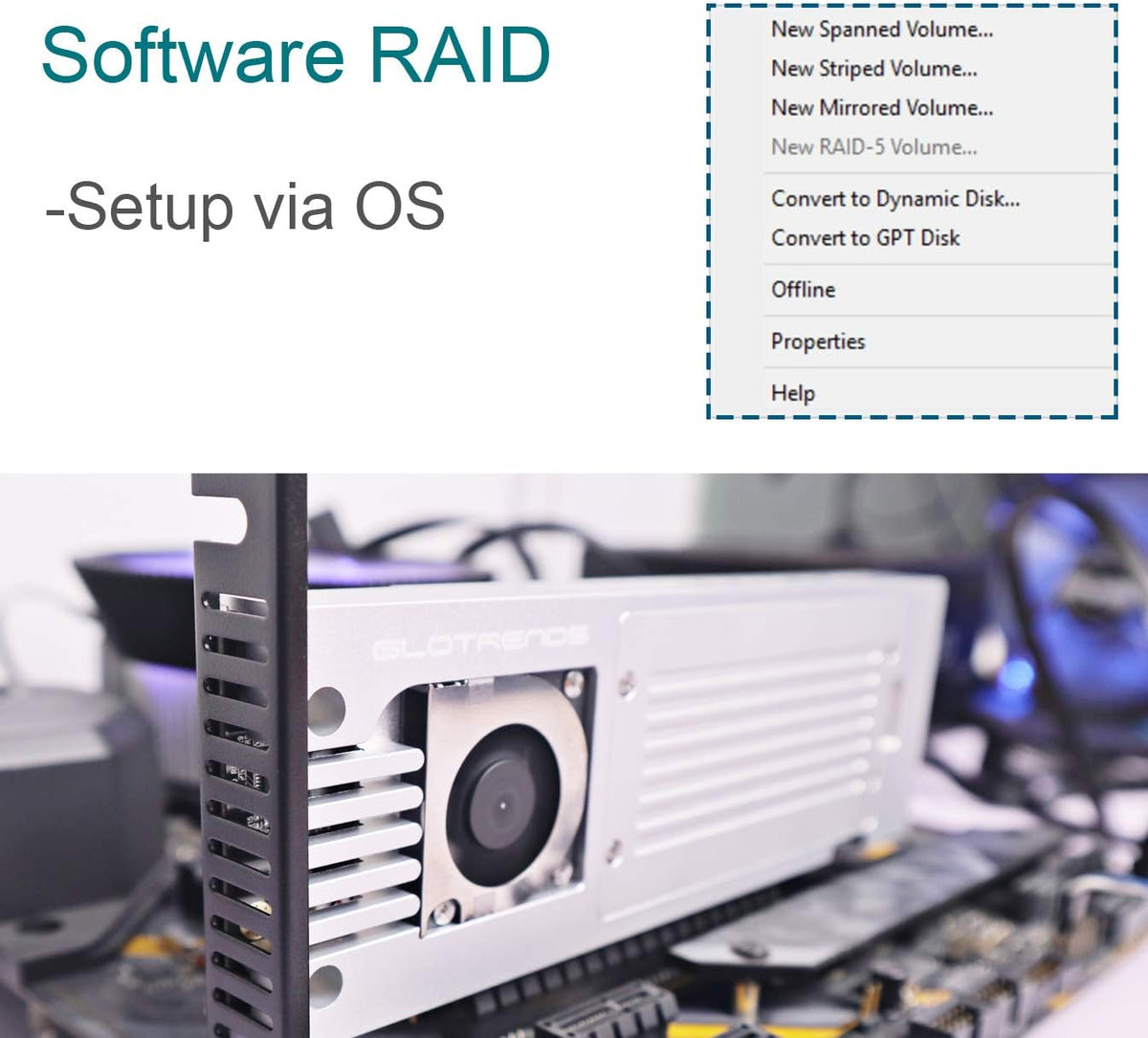 4-Bay M.2 NVME Adapter with PCIE 3.0 X8 Bandwidth A5208