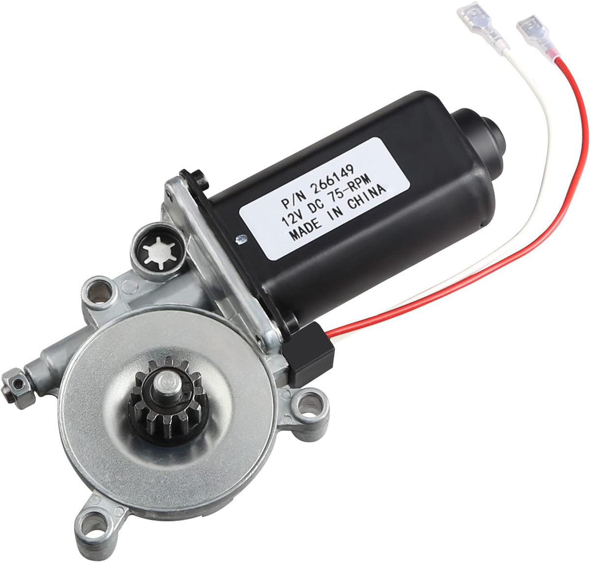RV Power Awning Motor Replacement, Dual Connector, 12-Volt DC, 75-RPM, Pack of 2 X3955