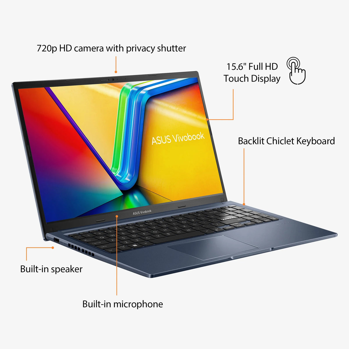 15.6" Touch Intel Core i7 16GB RAM 512GB SSD Laptop F1072