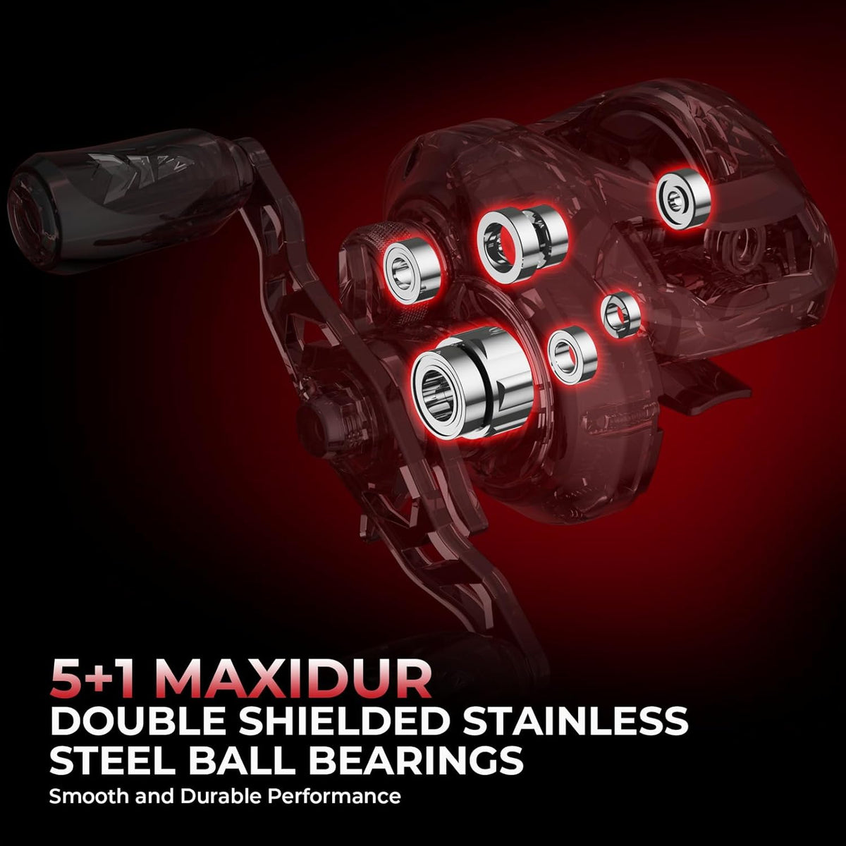 Twin Tip Fishing Rod and Reel Combo, IM6 Graphite 2Pc Blanks, Stainless-Steel Guides, EVA Handles Y7404