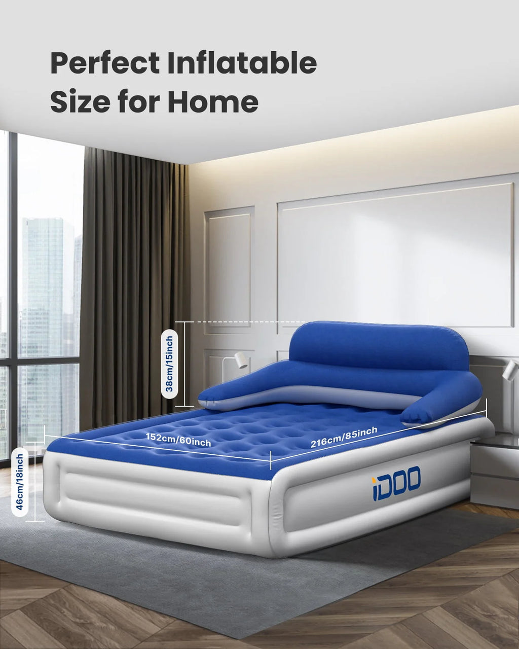Queen Air Mattress with Built-in Pump K9719