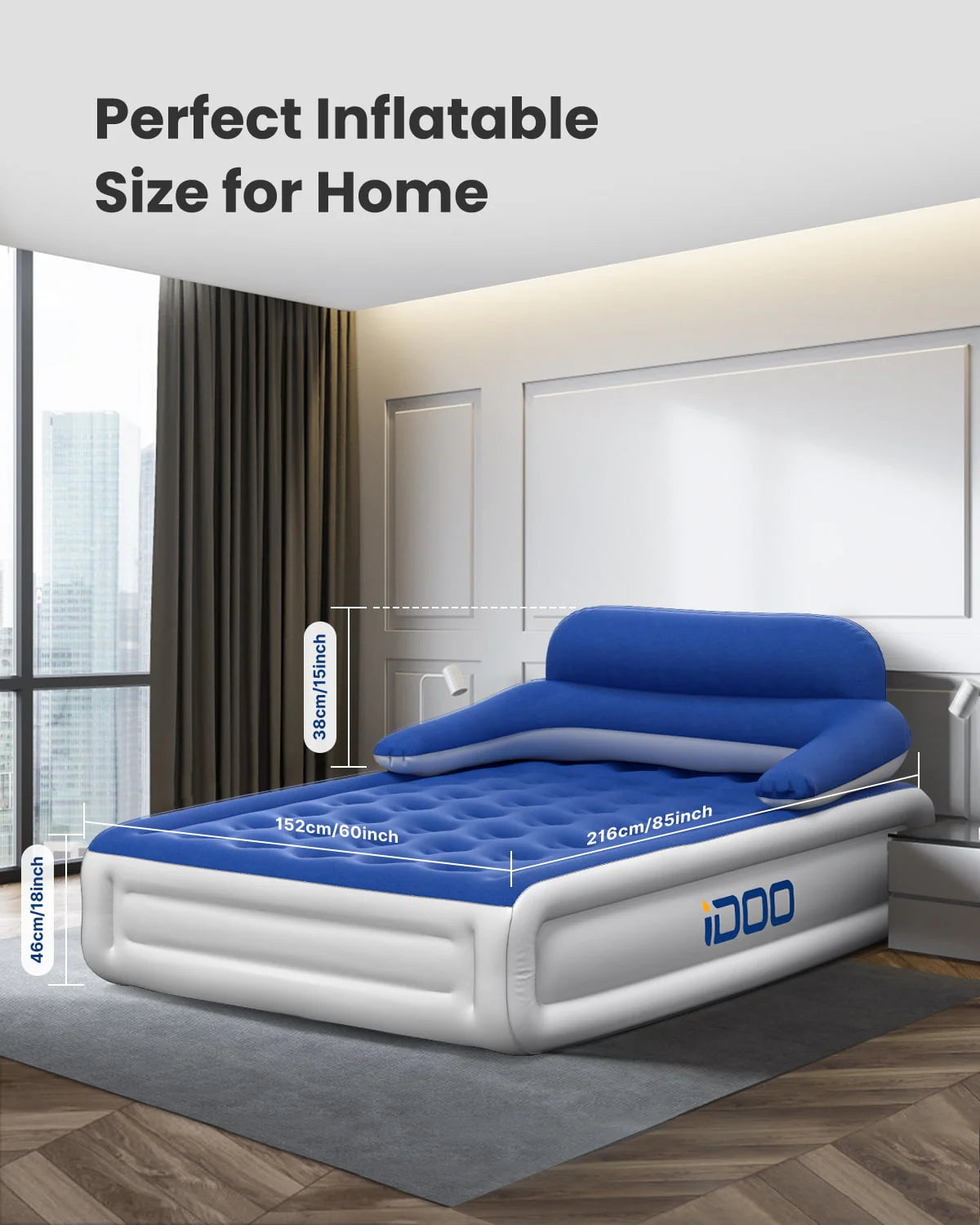 Queen Air Mattress with Built-in Pump K9719