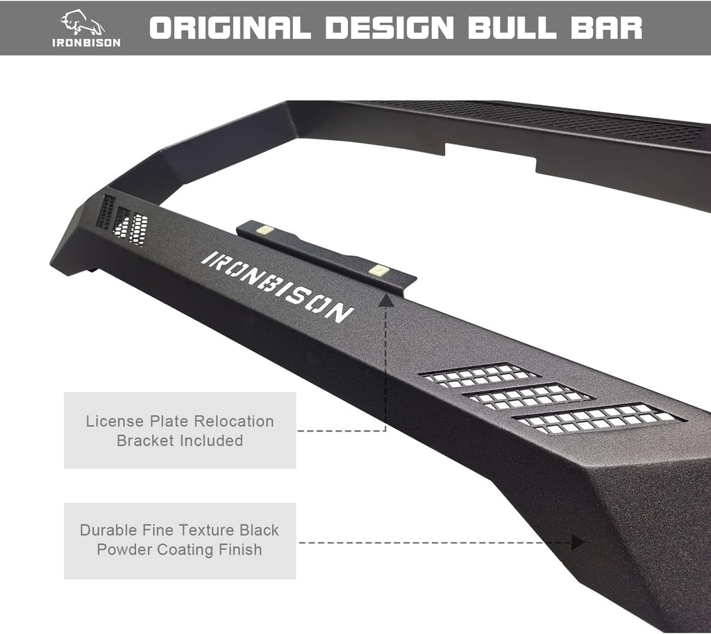 Black Front Bumper Brush Grille Guard V1345
