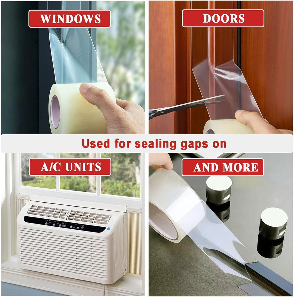 Transparent 2-Inch x 65.6FT Window Weather Stripping Tape P867435