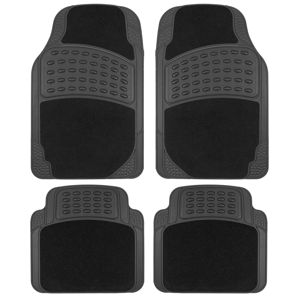 Universal Rubber & Carpet Floor Mats Set D415399