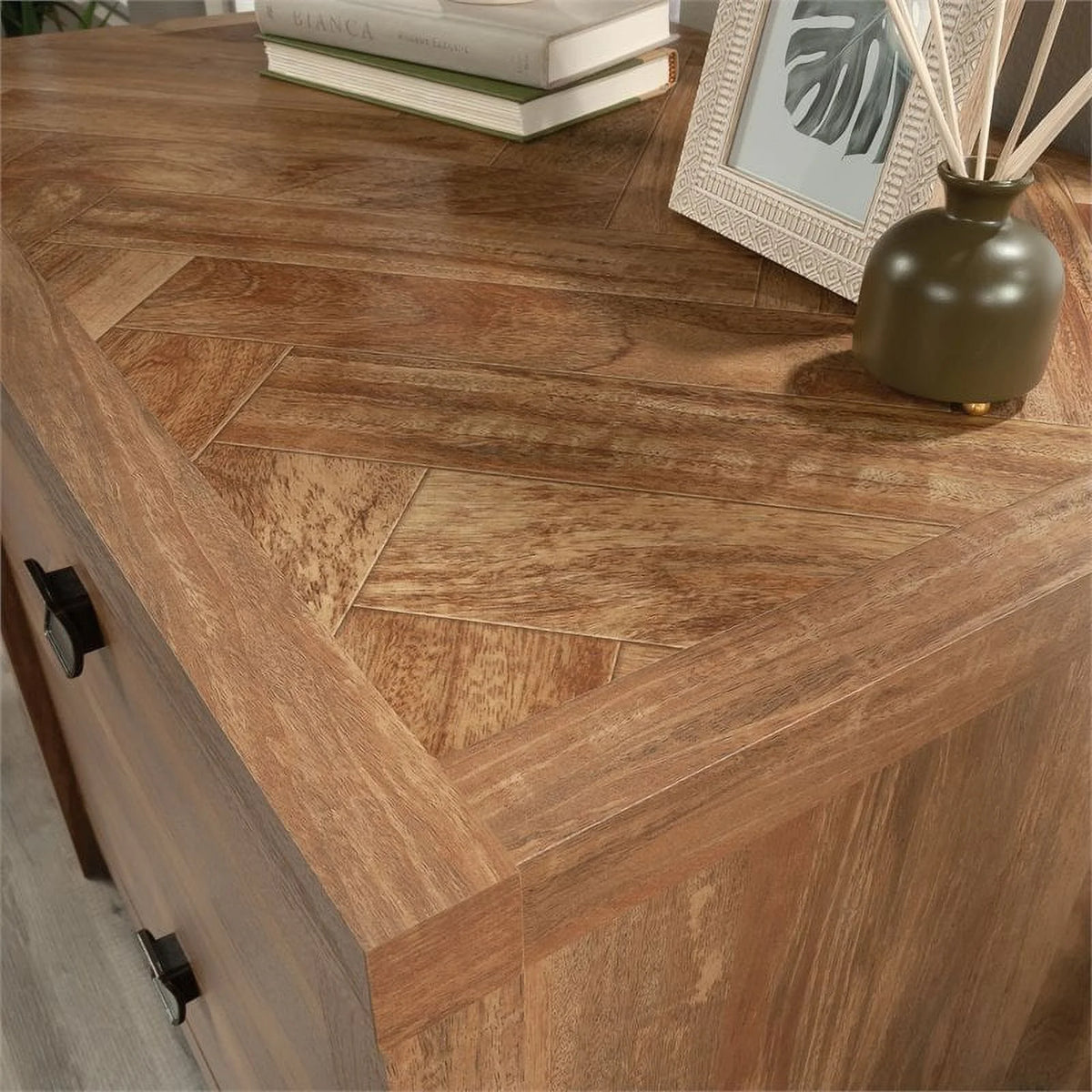 Engineered Wood Filing Cabinet in Brown O985