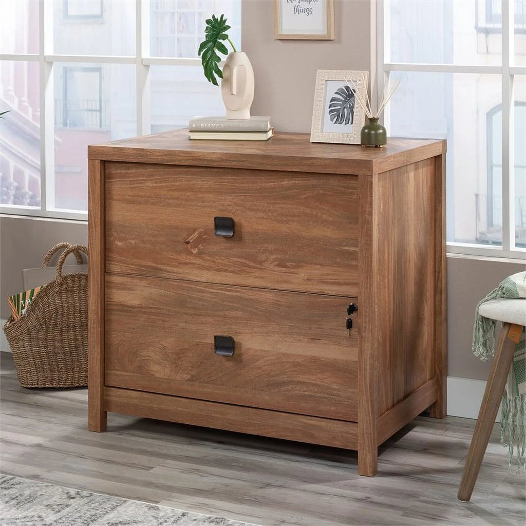 Engineered Wood Filing Cabinet in Brown O985