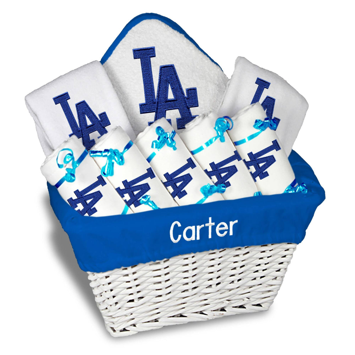 White Newborn Gift Basket G431392