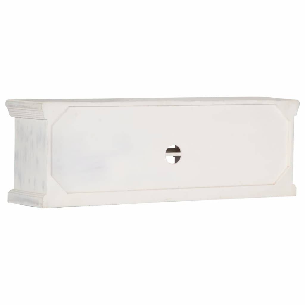 White Solid Mango Wood TV Cabinet A731694