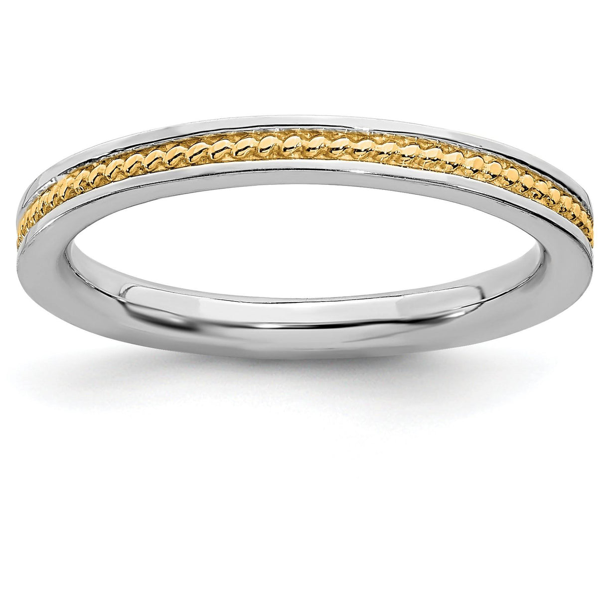 Sterling Silver Gold-Plated Ring H69247