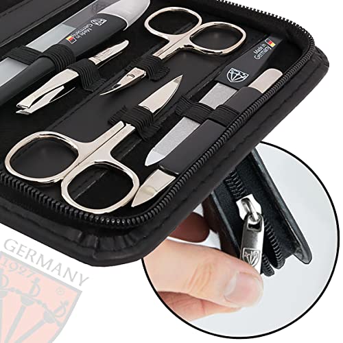 Manicure Pedicure Kit Set with Genuine Leather Case D1490