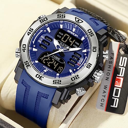 Men's Stainless Steel Digital Watch H418