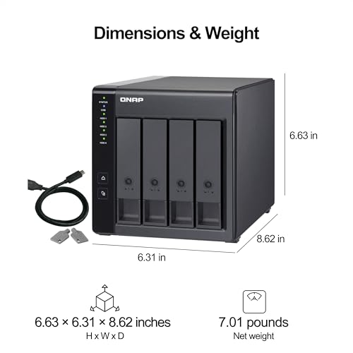 4 Bay USB Type-C Direct Attached Storage with hardware RAID K6400
