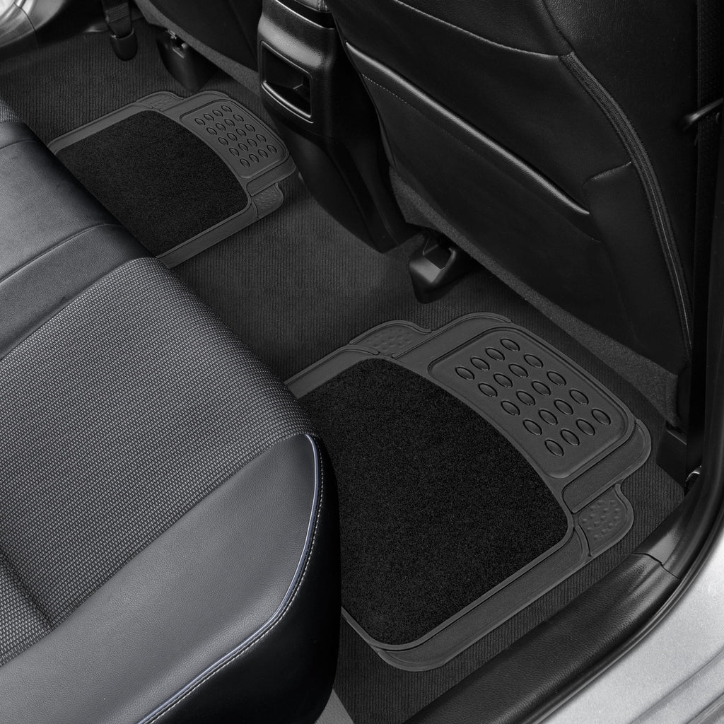Universal Rubber & Carpet Floor Mats Set D415399