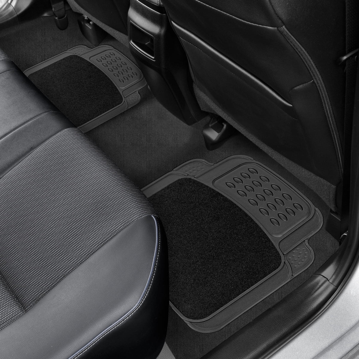 Universal Rubber & Carpet Floor Mats Set D415399