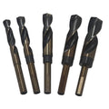 9/16 inch-1 inch 5 Piece HSS Black & Gold Reduced Shank Drill Bit Set Y644569