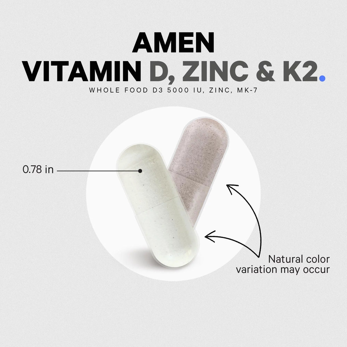 Vitamin D K2 & Zinc 5000 IU 60 ct R712156